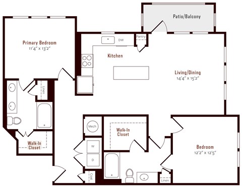 Alexan Pena Station Apartments in Denver, Colorado B6 Floor Plan